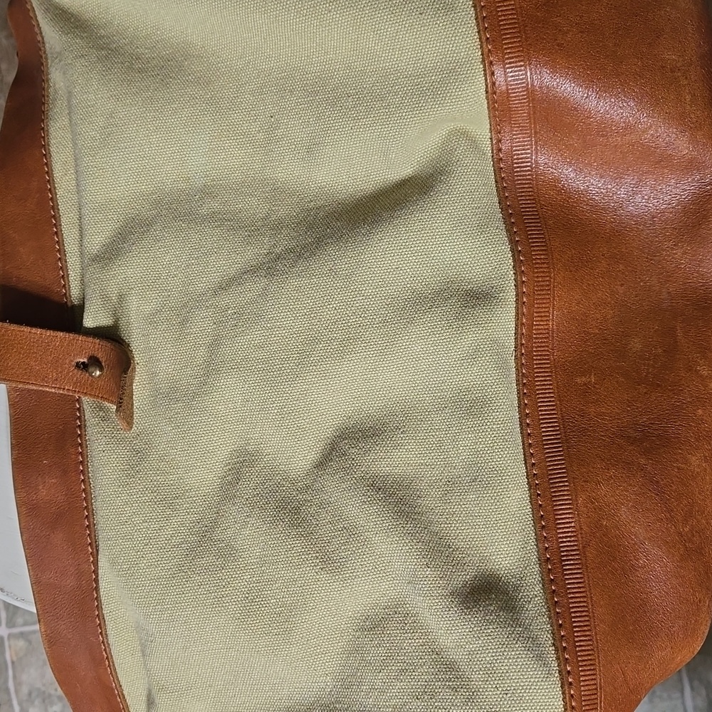 Madewell canvas & leather tote/ Shoulder Bag - Picture 9 of 9